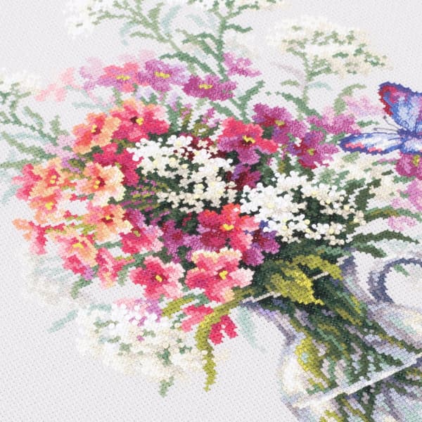 Broderikit Magic Needle "Phlox og røllike" 24x33 cm