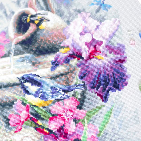 Broderikit Magic Needle "Havefontæne" 28x37 cm
