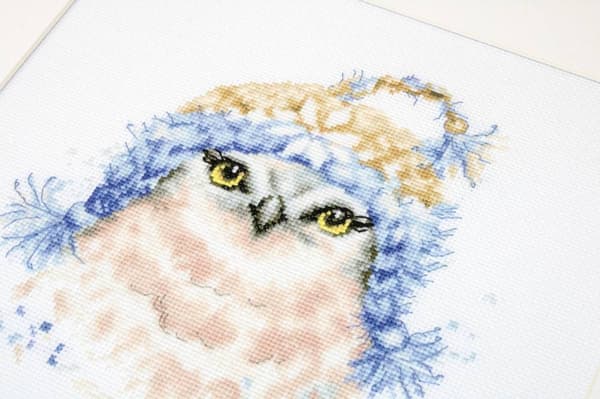 Broderikit Luca-S B2306 - "Uglen" 19x18.5 cm