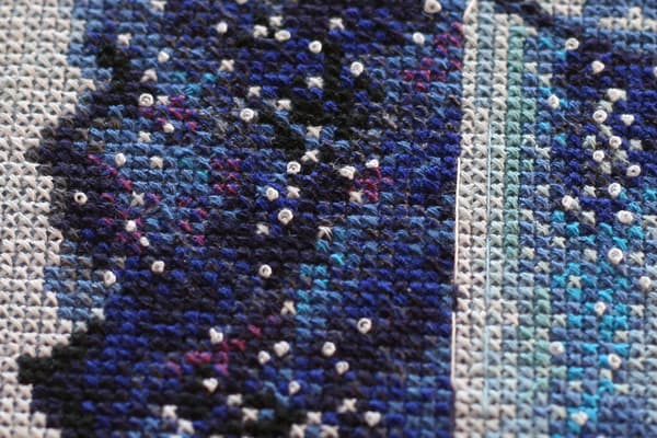 Broderikit Abris Art "En måne for forelskede" 22x28 cm
