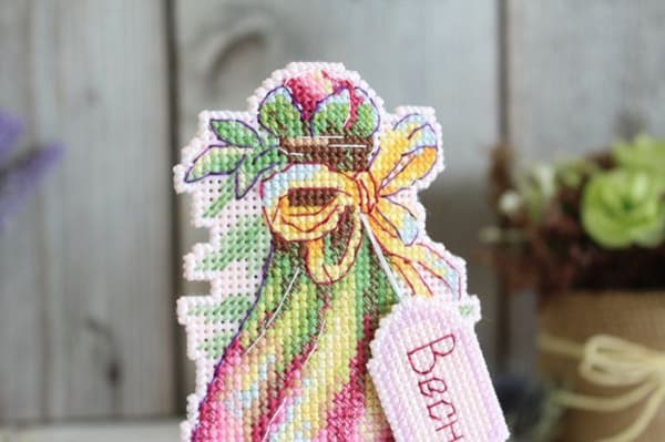 Broderikit Plastik Canvas MP Studia "Forårsduft" 9x13 cm