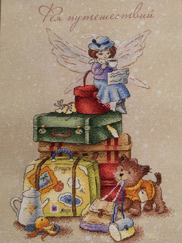 Broderisett MP Studia "Reisende fe" 20x30 cm