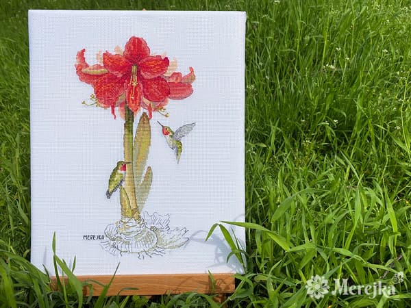 Broderikit Merejka K-202 - "Amaryllis" 14x25 cm