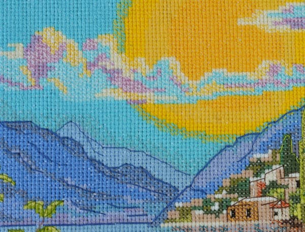 Broderisett Abris Art "Sicilias sol" 25x30 cm