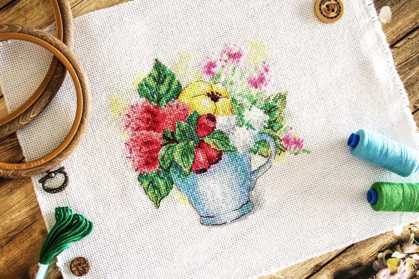 Broderikit MP Studia "Sommerblanding" 15x15cm