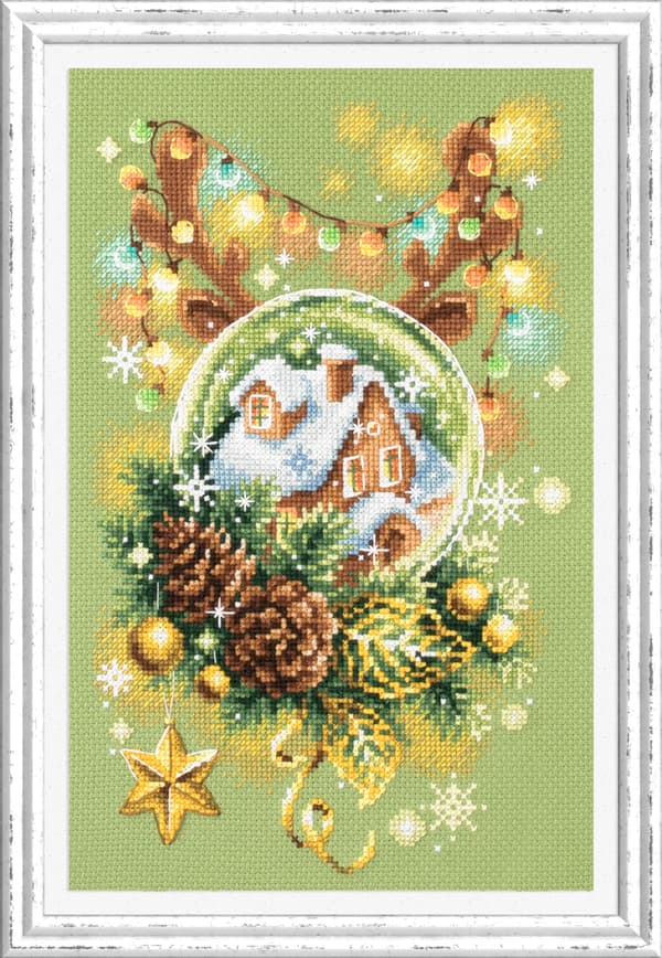 Broderisett Magic Needle "Lysende jul" 17x27 cm