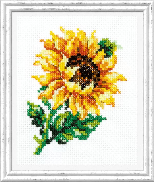 Broderikit Magic Needle "Liten solros" 9x11 cm