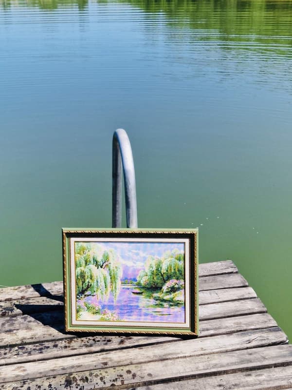 Broderikit Riolis "Stille morgen" 40x30 cm
