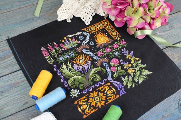 Broderikit MP Studia "Sampler. Nat" 19x19 cm
