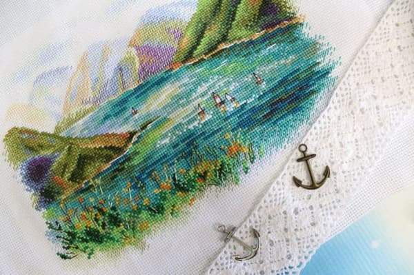 Broderikit MP Studia "Kezjenojam-søen" 25x19 cm