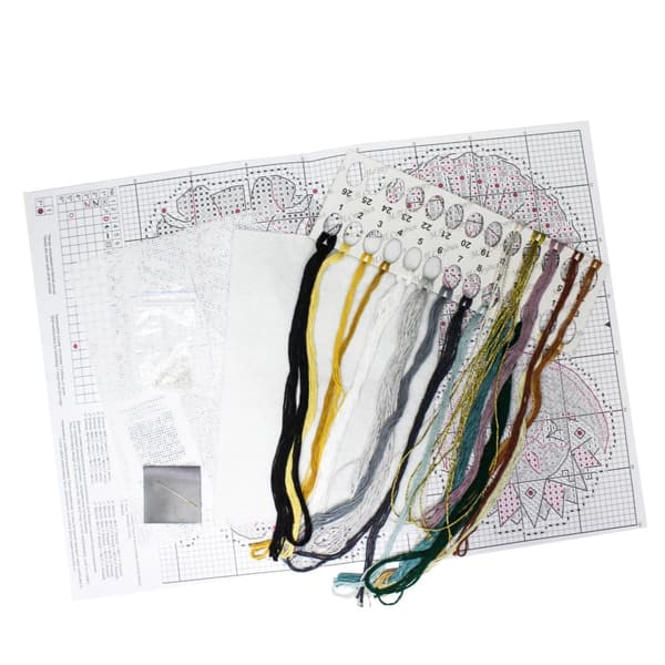 Broderisett Plastic Canvas MP Studia "Venezianske masker" 6x7 cm