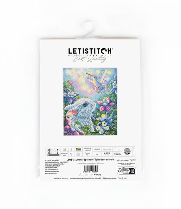 Broderikit LetiStitch L8054 - "Sommerglans" 19x26 cm