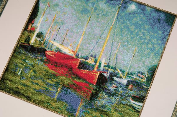 Broderikit Riolis "Argenteuil efter Monet" 40x40 cm