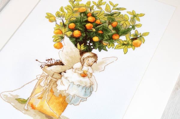 Broderikit Luca-S B1112 - "Mandarin" 19.5x28 cm