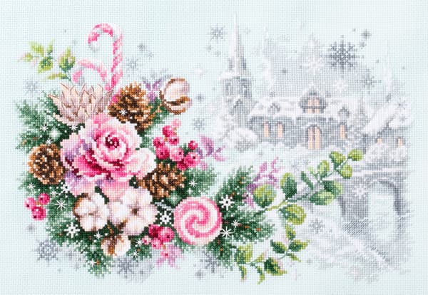 Broderikit Magic Needle "Julstämning" 32x22 cm