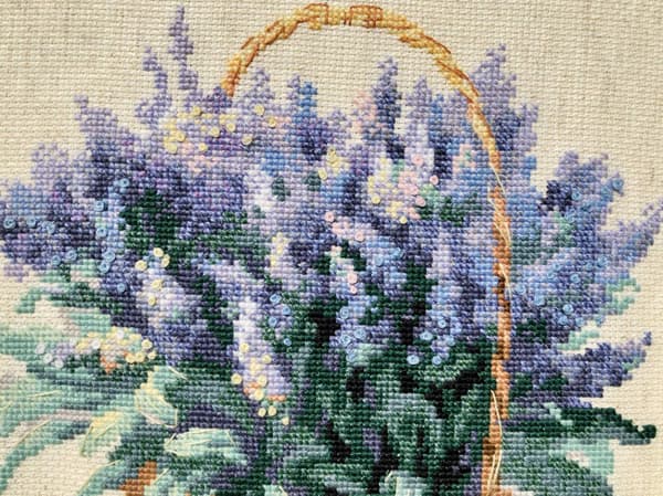Broderikit Riolis "Fransk lavendel" 25x25 cm
