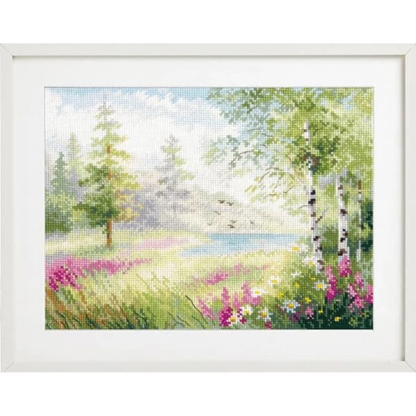 Broderikit Alisa "Blå sø. Stilhed" 23x17 cm