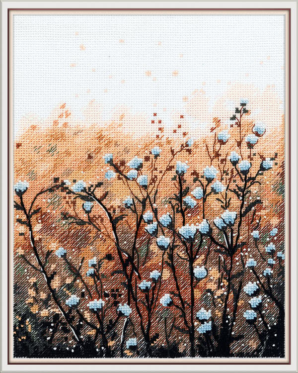Broderikit Panna "Mark ved daggry" 20,5x15,5 cm