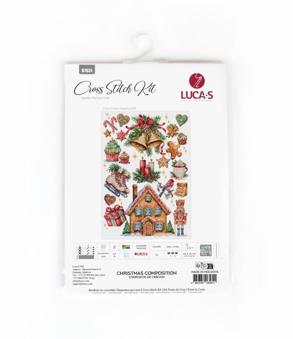 Broderikit Luca-S B7031 - "Julkomposition" 25x35 cm