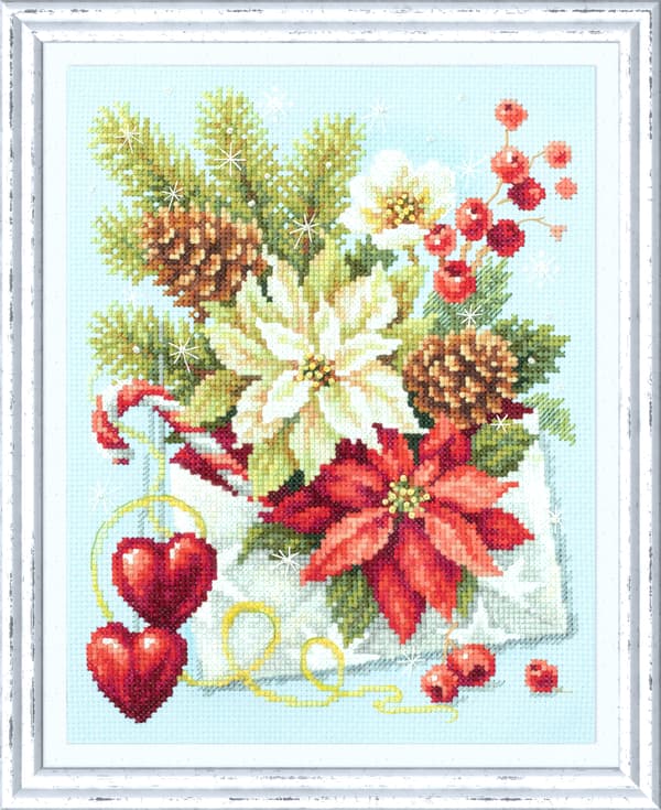 Broderikit Magic Needle "God jul!" 17x22 cm