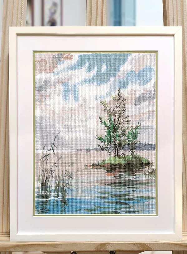 Broderisett Oven "Refleksjon" 24x35 cm
