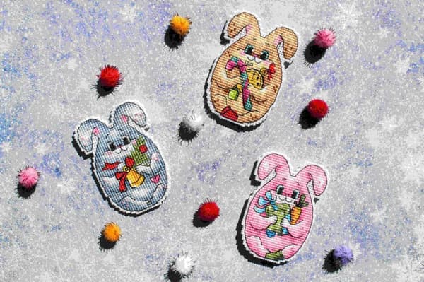 Broderikit plastic canvas MP Studia "Festsäsong" 6x8 cm