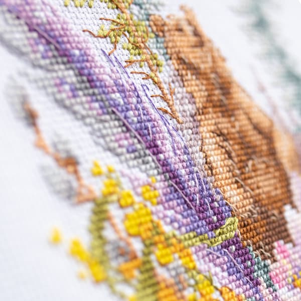 Broderikit Magic Needle "Forårsskovs-and" 17x27 cm