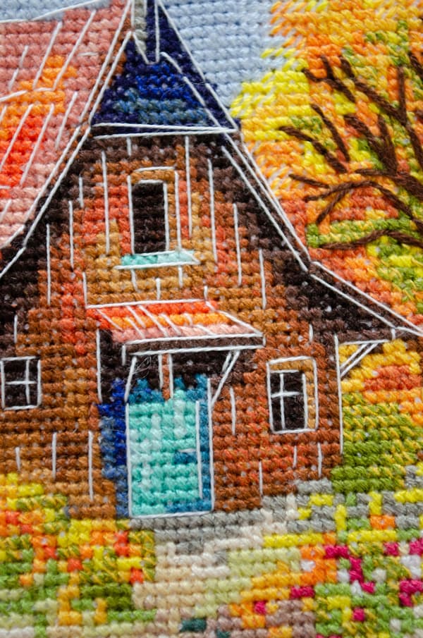 Broderisett Abris Art "Høstvindens melodi" 23x21 cm