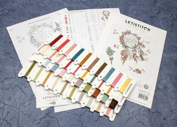 Broderikit LetiStitch L8035 - "Forårsdrømme" 29x31 cm