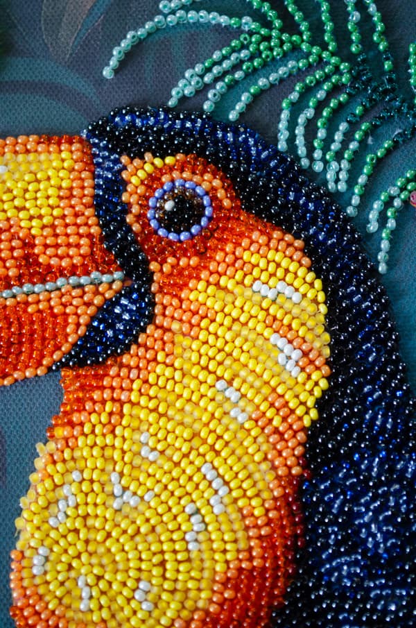 Broderikit med perler Abris Art "Eksotisk skjønnhet" 27x39cm