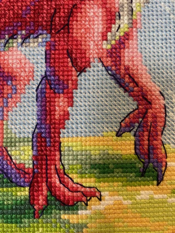 Broderisett Riolis "Din mektige drage" 30x40 cm