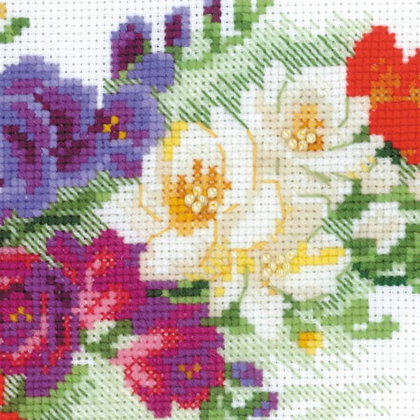 Broderikit Riolis "Freesia" 40x30 cm