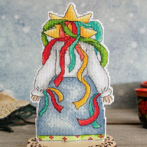 Broderikit plastic canvas MP Studia "Vårfestival" 10x17 cm