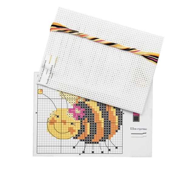 Broderisett Alisa "Hopp!" 8x8 cm