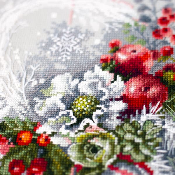 Broderikit Magic Needle "Vinterkapris" 19x28 cm