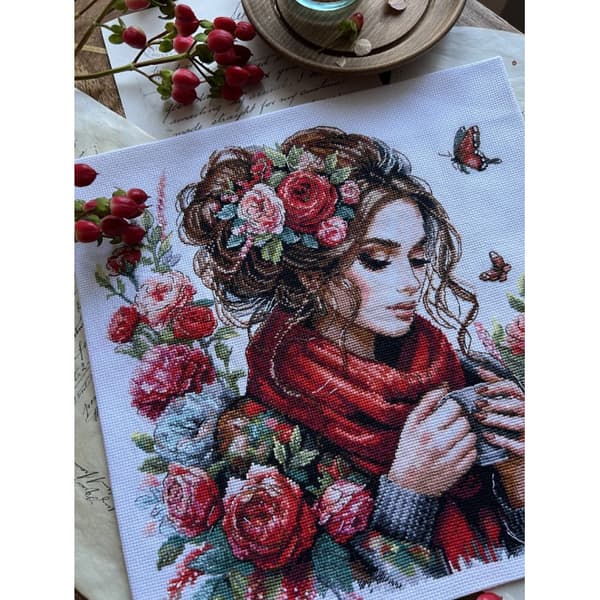 Broderikit Andriana "Harmoni" 24x24 cm