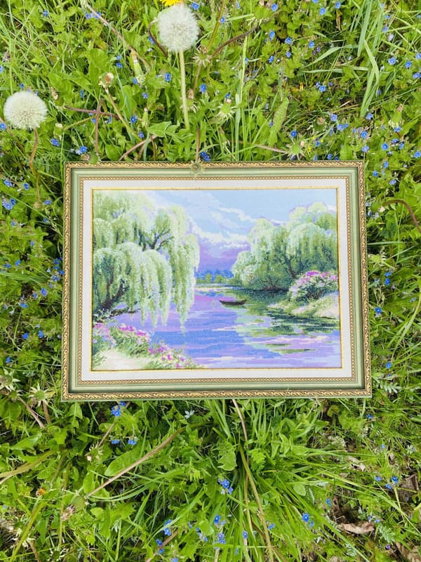 Broderikit Riolis "Tyst morgon" 40x30 cm