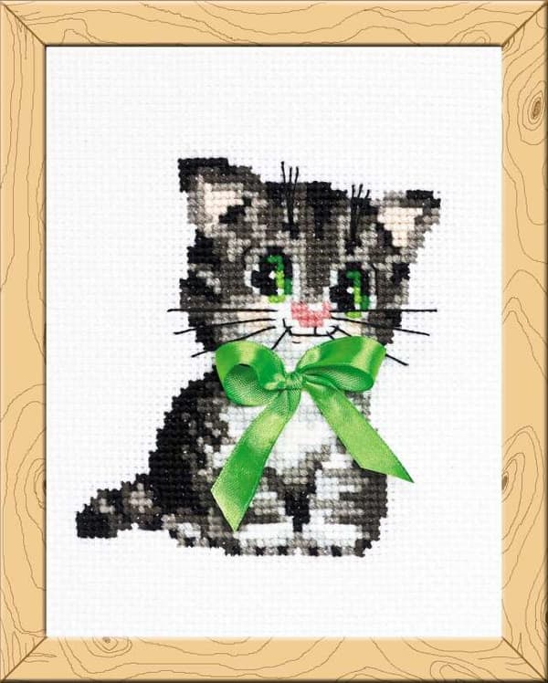 Broderikit Riolis "Rosett" 15x18 cm