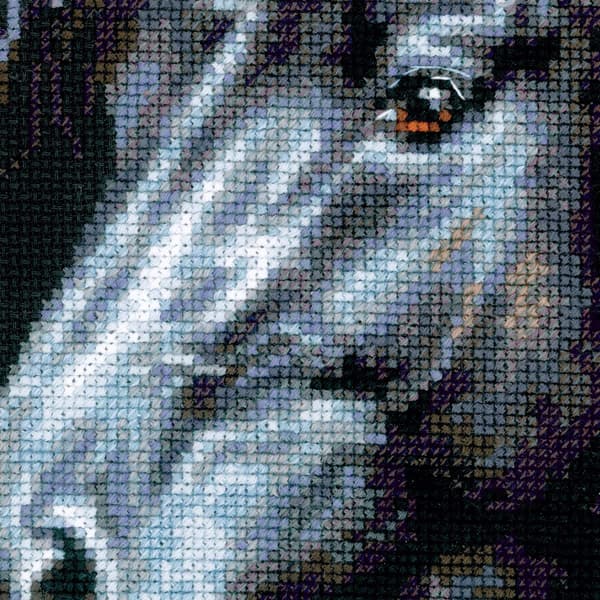 Broderikit Riolis "Brud gennem månen" 30x45 cm