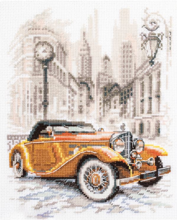 Broderikit Magic Needle "Retro Stil. New York" 16x20 cm