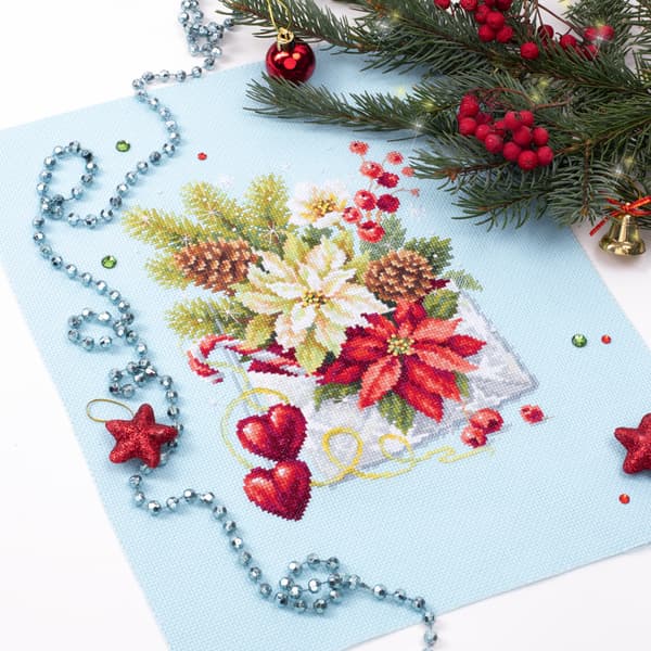 Broderikit Magic Needle "God jul!" 17x22 cm