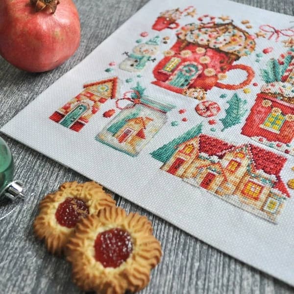 Broderikit Andriana "Julgodis" 30x21 cm