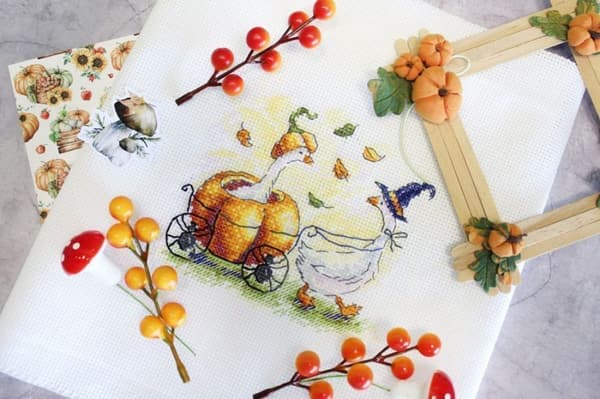 Broderikit MP Studia "Festvagn" 13x11 cm