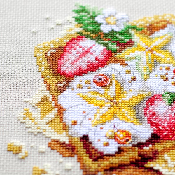 Broderisett Magic Needle "Wienervåffler" 16x16 cm