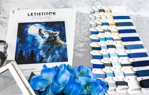 Broderikit LetiStitch L9923 - "Midnatssnefald"