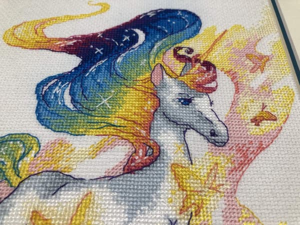 Broderikit Riolis "Sagolik enhjørning" 24x30 cm