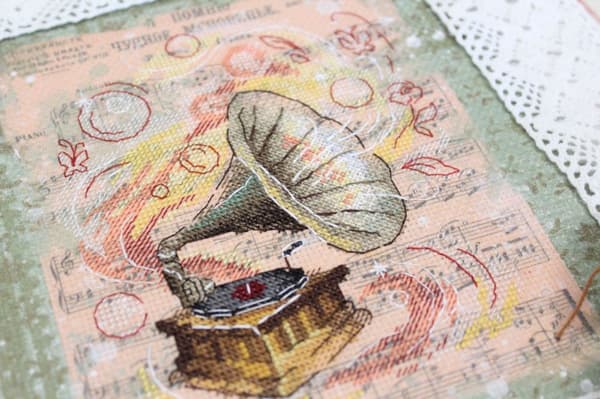 Broderikit MP Studia "Glömd melodi" 14x12 cm