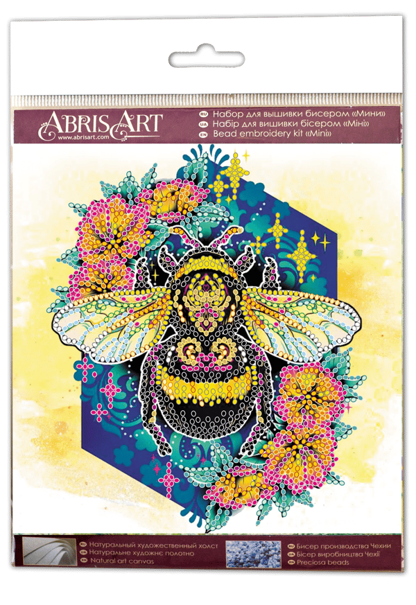 Perlebroderi Abris Art "Sød" 15x15 cm