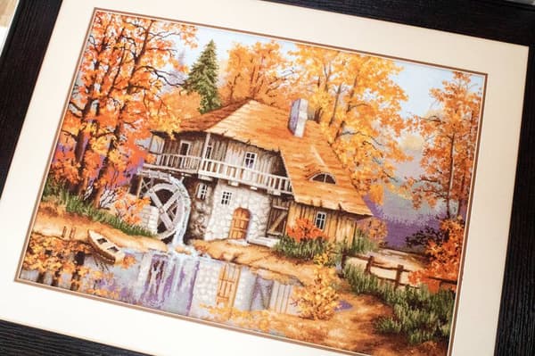 Broderikit Luca-S B481 - "Efterårslandskab" 52x37 cm