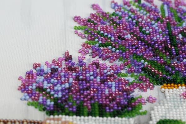 Perlebroderi Abris Art "Lavendelduft" 20x20 cm